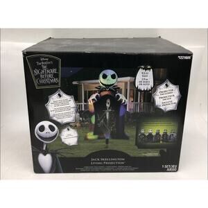 Gemmy Disney 9.5 ft Jack Skellington Living Projection Halloween Inflatable